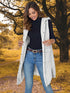 Gesteppte Winterweste Damen mit Kapuze & Taschen